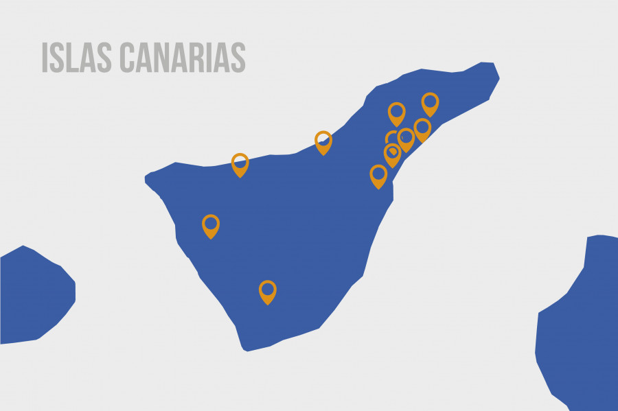 Mapa asociados Tenerife